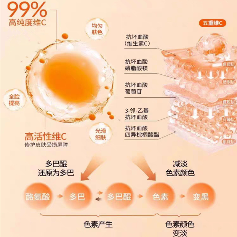 懒人霜五重维C素颜霜隔离提亮肤色自然不假白保湿裸妆官方正品店1