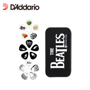 达达里奥 Beatles披头士拨片电吉他拨片正品 民谣吉他拨片盒贝斯