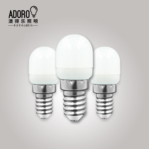 LED小灯泡E12E14螺口暖黄白光110V220V通用款led节能2W光源 - 图0