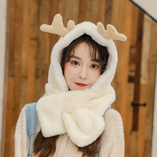 【网红款】帽子围巾手套一体毛绒帽