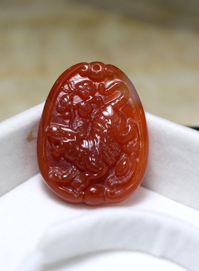 天然白水晶老虎12生肖吊坠男女本命年属相狗猴鸡猪龙蛇马羊鼠兔虎