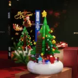 Рождественский конструктор, музыкальная шкатулка, игрушка для мальчиков и девочек, подарок на день рождения