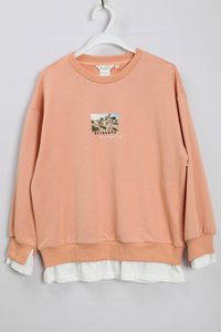 朵以2021专柜春装新款休闲宽松甜美套头长袖卫衣上衣女36DC341027