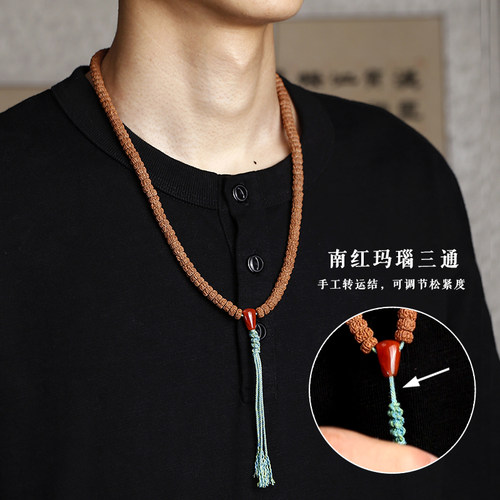 老树王小金刚菩提子手串藏式薄切天然原籽盘玩文玩配饰男女项链 - 图0