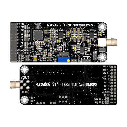 MAX5885模块高速DAC16位200M更新率 数模转换器配套FPGA开发例程 - 图2