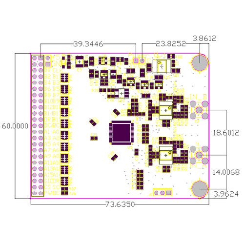 AD9268模块高速ADC 125M采样速率16位 模数转换器 FPGA开发板配套 - 图1