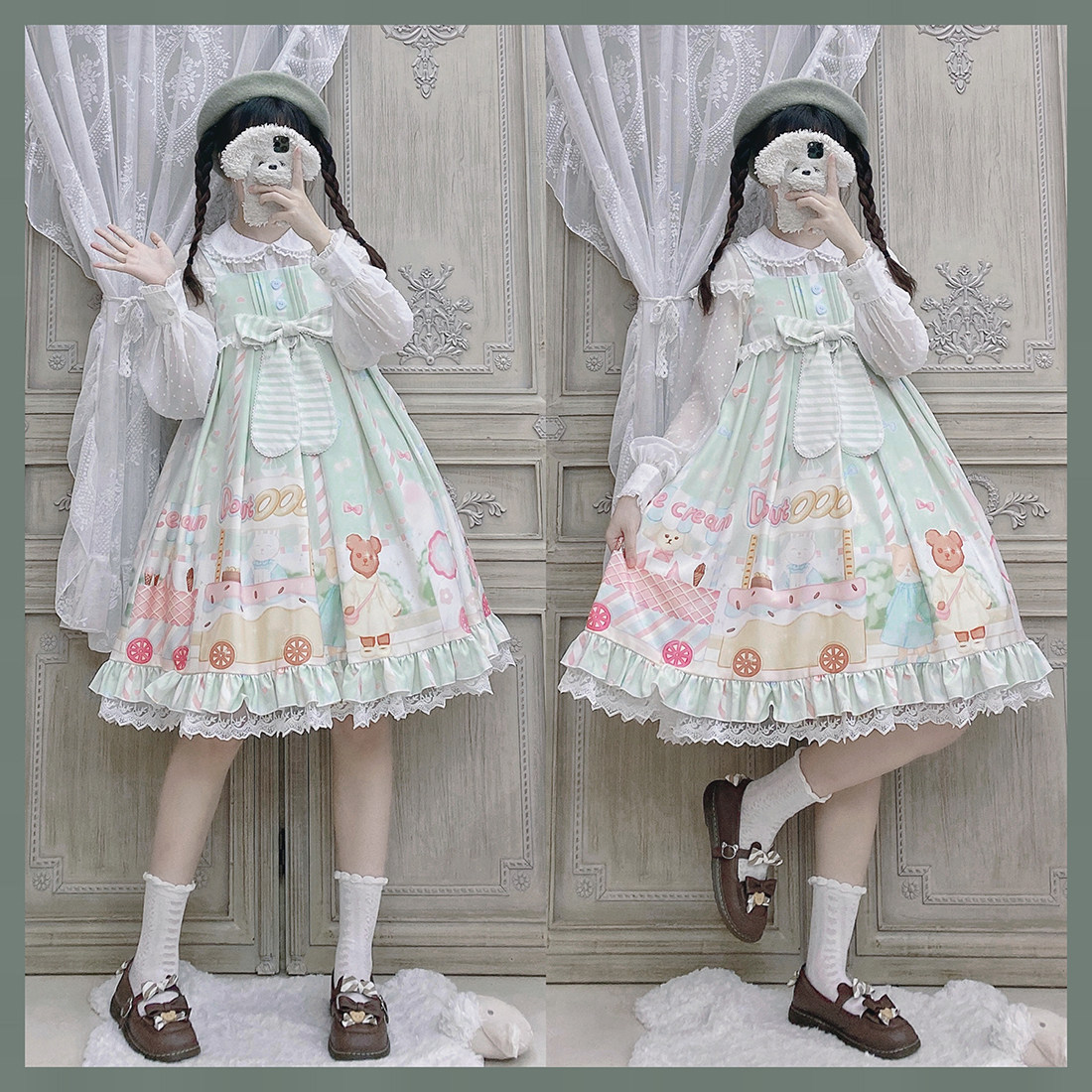 全款现货【童话味蕾】猫寻海原创奶上款 Lolita洋装可爱连衣裙