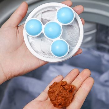 ຖົງກອງເຄື່ອງຊັກຜ້າ universal roller suction lint removal lint artifact anti-tangle laundry ball floating filter lint