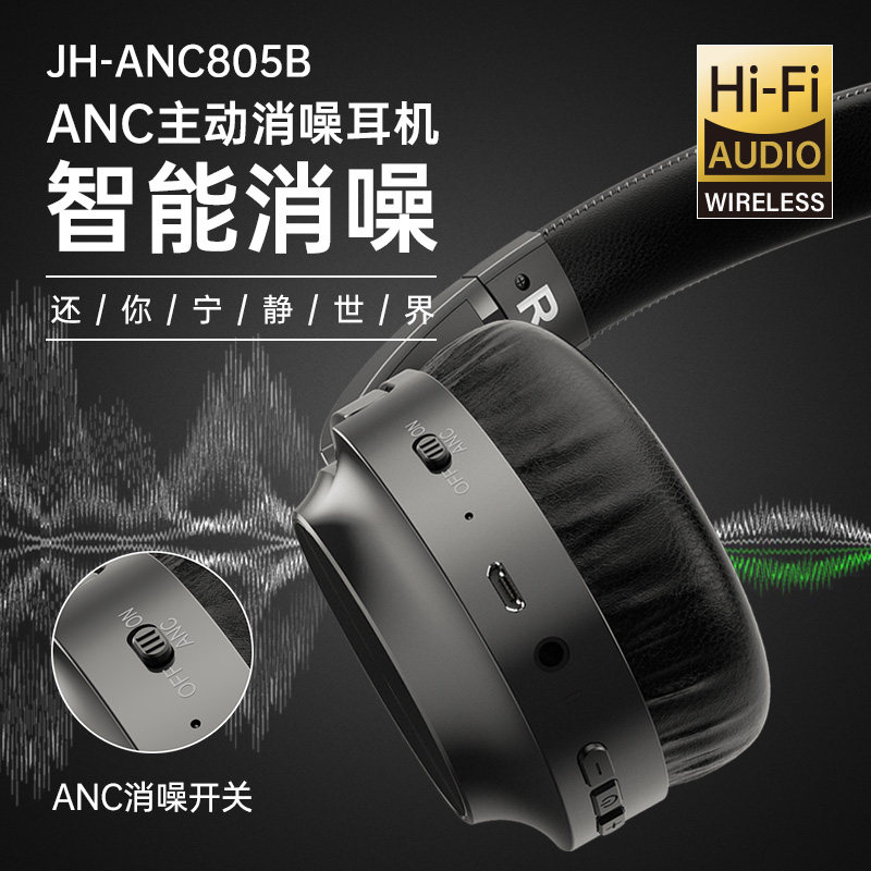 sony无线头戴式anc电竞华为苹果 博通四海数码蓝牙耳机