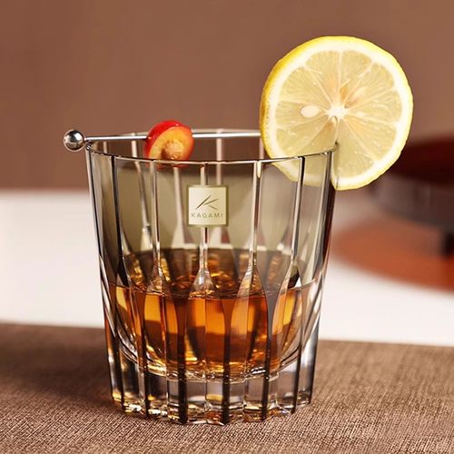 【入会享礼】江户切子kagami万华镜星芒杯竹之膳洛克杯威士忌酒杯 - 图0