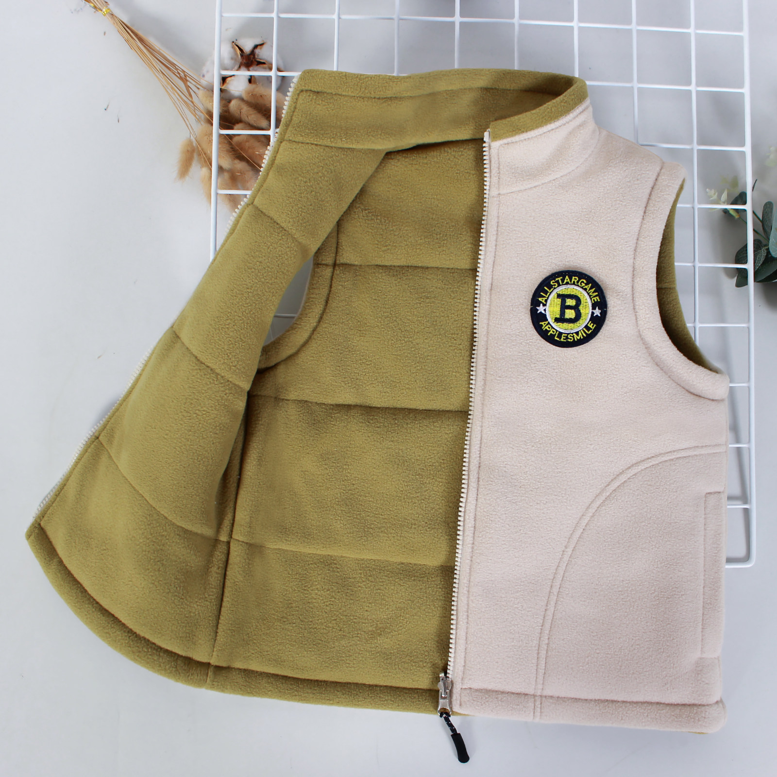 男童摇粒绒马甲秋儿童外套冬中大童背心两面外穿宝宝坎肩宽松保暖,淘宝优惠券,粉丝福利购,淘宝优惠卷