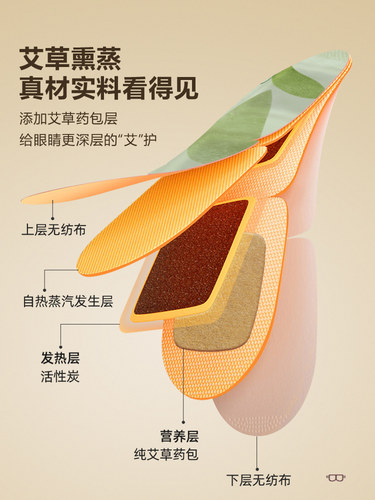 一次性艾草药包热敷蒸汽眼罩黑眼圈学生护眼足疗采耳定制遮光睡眠-图0