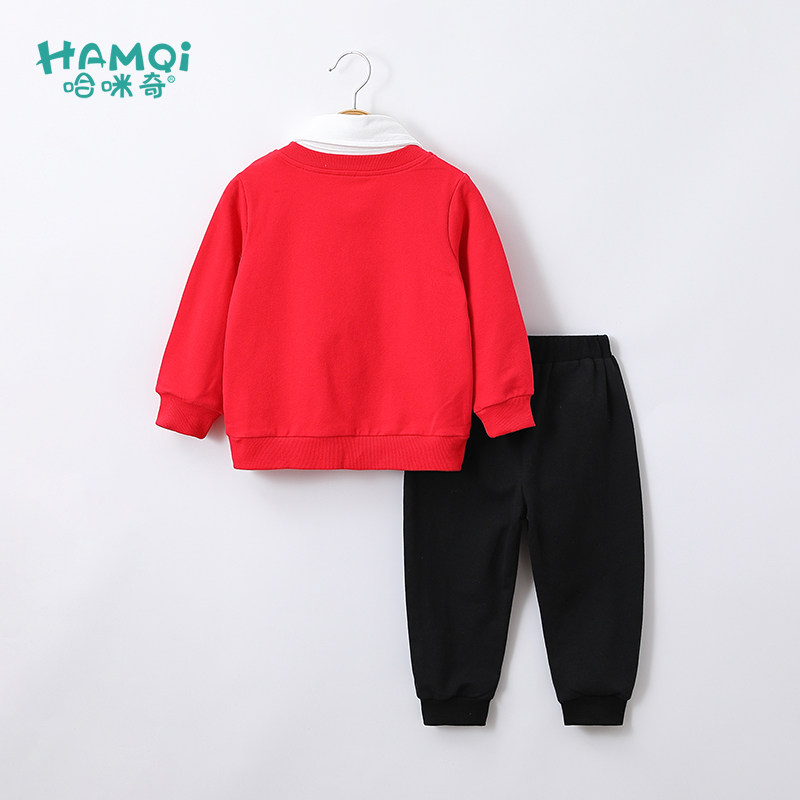 男童纯棉套装儿童新年拜年服小童宝宝洋气两件套男孩春装礼服童装,淘宝优惠券,粉丝福利购,淘宝优惠卷