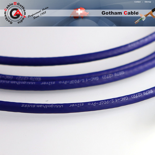 瑞士高芬Gotham75欧数字音频信号线S/PDIF时钟线BNC解码RCA同轴线 - 图0