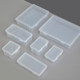 Small storage box Small items on the desktop with lid Transparent box Plastic mini card Debris storage box