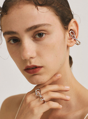 2022戒指女轻奢高级感双层蝴蝶结