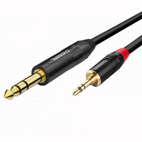 秋叶原3.5转6.5大三芯连接线手机电脑功放音响箱调音台6.35音频线 - 图0