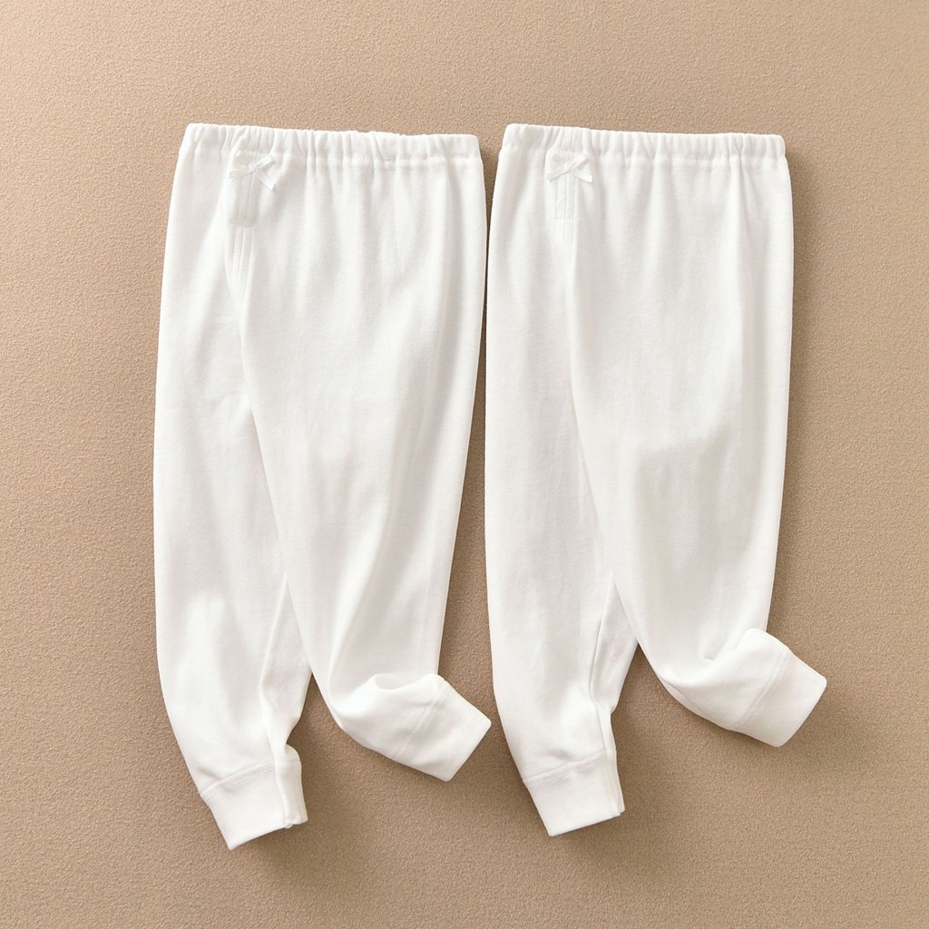2件价 新款白色纯棉秋裤收口男童女童棉毛裤儿童家居睡裤A类,淘宝优惠券,粉丝福利购,淘宝优惠卷