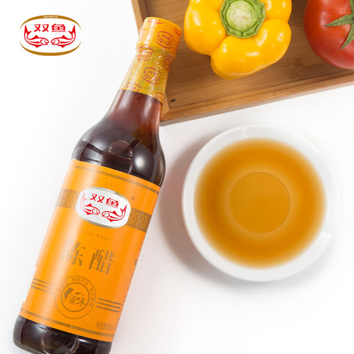 双鱼陈醋500ml*2瓶饺子面食点蘸酿造食醋手工老醋火锅食醋调味料 - 图0