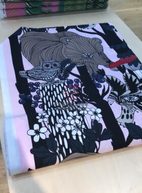 棉布marimekko正品布头芬兰棉麻