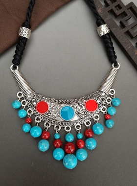 云南民族风项链舞蹈女道具挂件