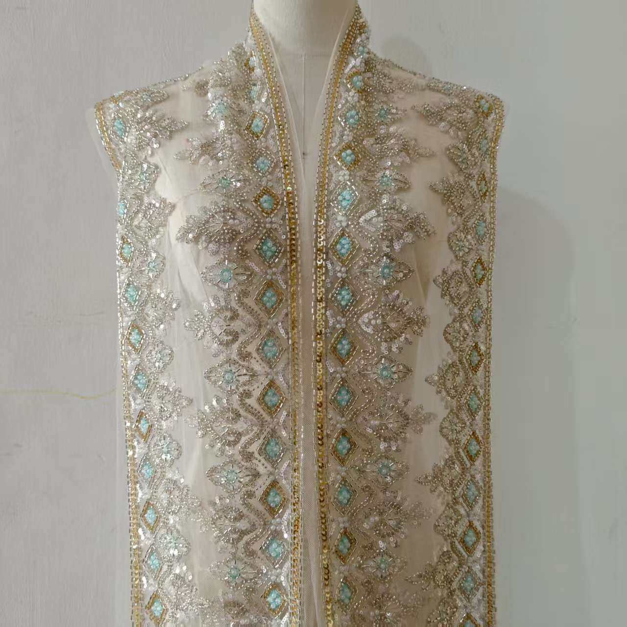 珠绣皇冠花边 米珠亮片珍珠辅料 新娘婚纱礼服秀禾 新品上市,淘宝优惠券,粉丝福利购,淘宝优惠卷