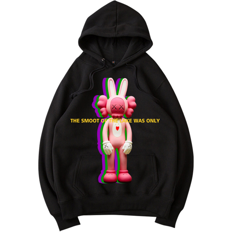 秋季男士连帽潮牌加绒宽松套头卫衣 加赫夏尔卫衣