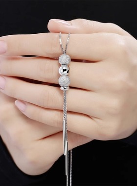 秋冬长款转运珠毛衣链百搭简约