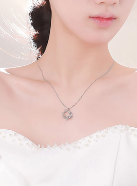 小王子玫瑰花项链女轻奢小众