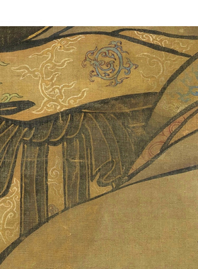 南唐周文矩仕女图立轴传统工笔国画人物名画复制微喷打印临摹画稿