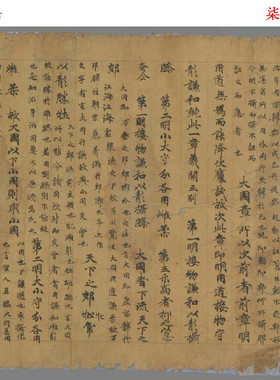 敦煌遗书老子道德经義疏微喷复制学习临摹小楷抄经体书法范本字帖