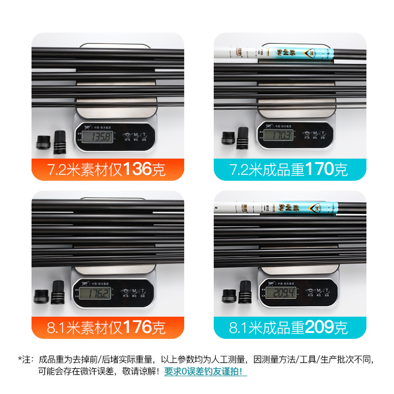 日本进口碳素鱼杆8超轻1鱼竿7米2超硬28调钓鱼杆鲫鱼6手3台钓竿渔