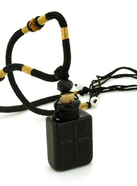 韩版时尚168方金砖水精油瓶项链