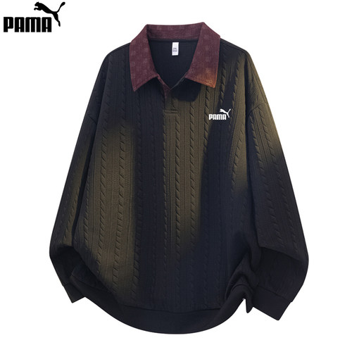 1折专区|奥特莱斯|2025秋冬加绒大码翻领卫衣男士潮流情侣上衣潮 - 图1