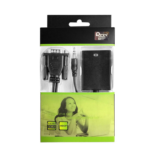 VGA转HDMI线带音频电脑to视频转换器高清USB供电口连接线 - 图3