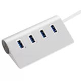 Алюминиевый алюминиевый USB3.0Hub Hub 3.0 High -Speed ​​USB Hub Semiper One тянет четыре USB3.0 Messenger
