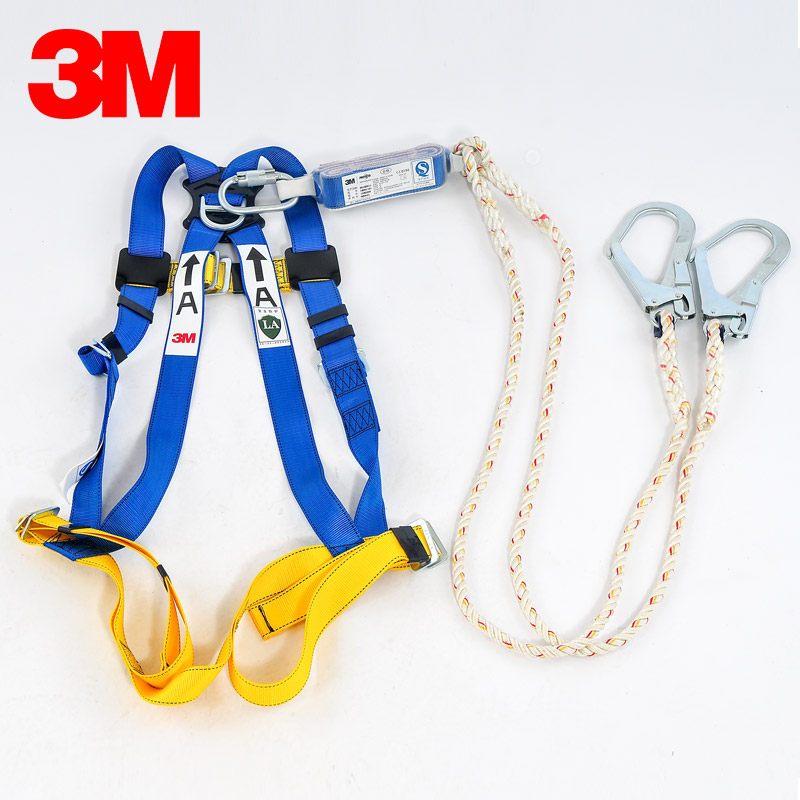 3M安全带高空施工全身式安全带防坠落户外安装空调高空作业_虎窝淘