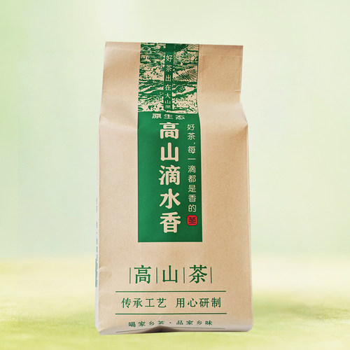2026新茶歙县滴水香茶叶黄山毛峰春茶大谷运雨前高山炒青绿茶500g - 图0