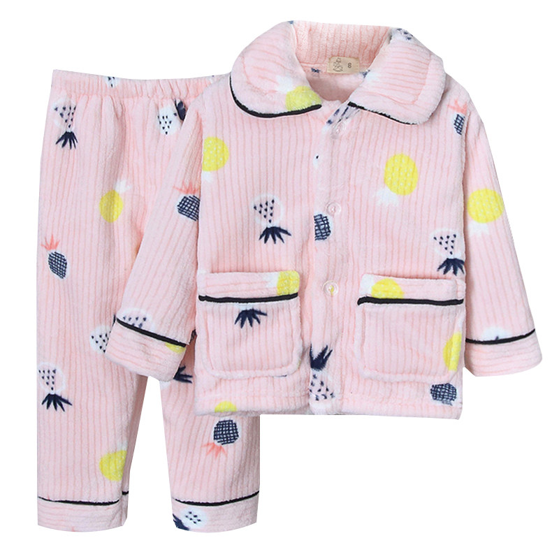 女童睡衣秋款法兰绒保暖套装女孩男童秋冬季宝宝珊瑚绒儿童家居服,淘宝优惠券,粉丝福利购,淘宝优惠卷