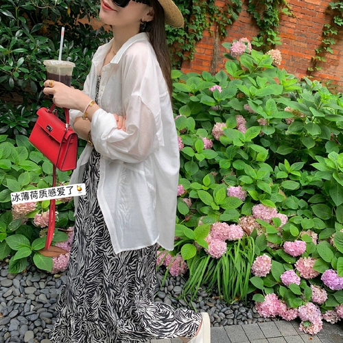 Мятная летняя тонкая сексуальная рубашка, делается под заказ, защита от солнца, коллекция 2021