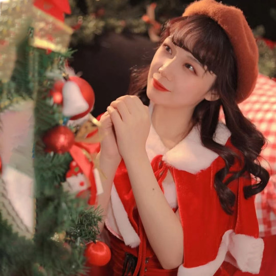 Christmas costume adult cloak cloak dress