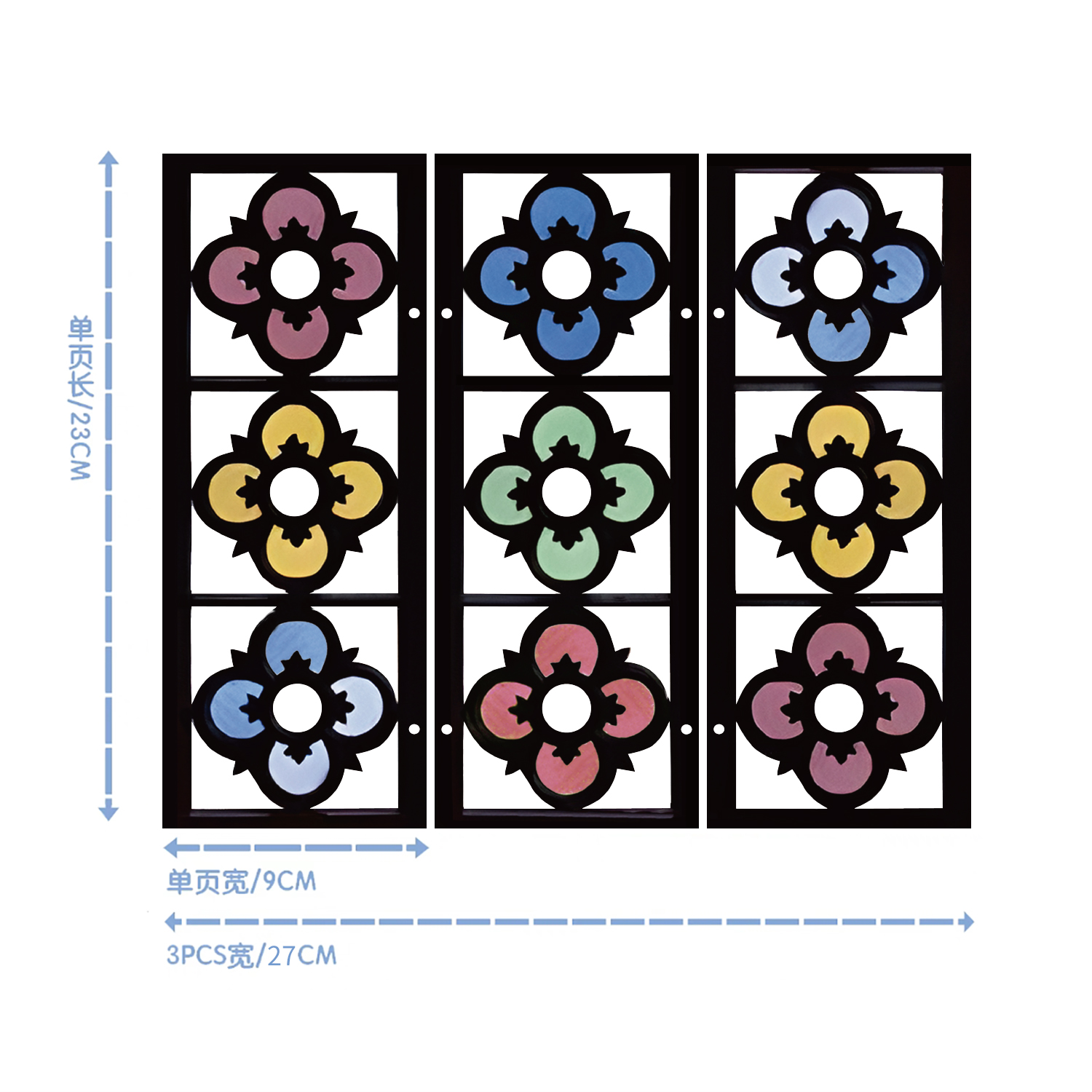 Funlife《City Walk》桌面小屏风仿苏州狮子林梅花窗书房摆件装饰 - 图3