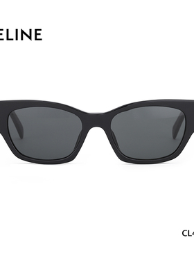 CELINE赛琳墨镜复古板材窄框猫眼字母徐璐同款太阳镜男女 CL40197