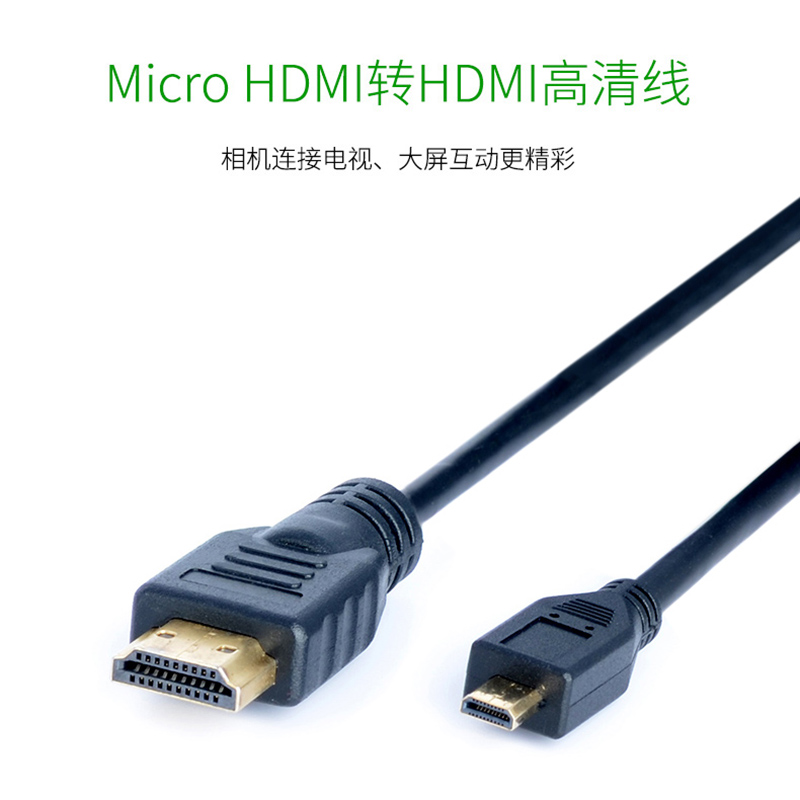 适用于 HDMI高清线 索尼a7m3 a7c M4 m2 S3 A6300 RX10 A6000 直播监视器电视机Micro HDMI 4K视频输出线 - 图3