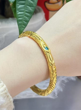 古法金包银乾坤圈手镯哪吒之魔童闹海同款祥云闭口镯子情人节礼物