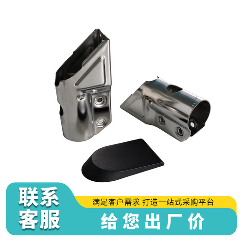 一体式金属联合三通夹不锈钢钣金侧边支撑夹码金属支撑架输送配件 - 图1