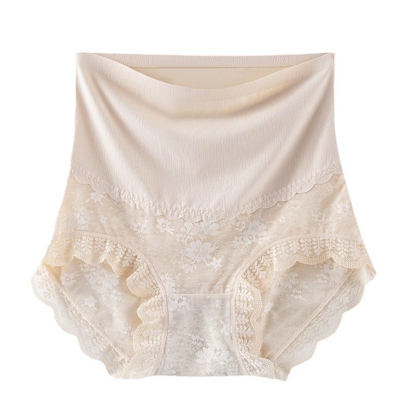 蕾丝内裤女蚕丝裆高腰冰丝女士内裤收腹大码三角裤高品质爆款,淘宝优惠券,粉丝福利购,淘宝优惠卷