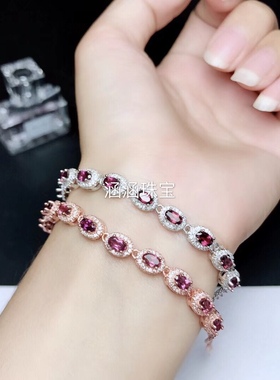 s925纯银手链空托小围