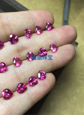 吊坠手链心形镶嵌裸石戒面