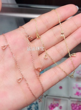 925纯银锁骨链项链坠35mm来代镶